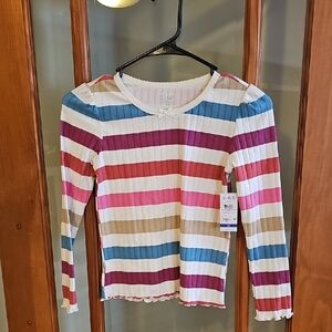 Colorful Striped Long Sleeve Tee for Kids